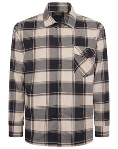 KAM Cotton Twill Over Shirt Navy